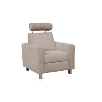 FOTEL - bézs/krómszínű, Design, textil/fém (88/83/85cm) - Xora