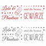 Textmotive DEKOSTICKER - Rot/Schwarz, Basics, Kunststoff - EUROGRAPHICS