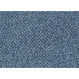 ECKSOFA in Velours Blau  - Blau/Schwarz, Design, Textil/Metall (295/187cm) - Novel