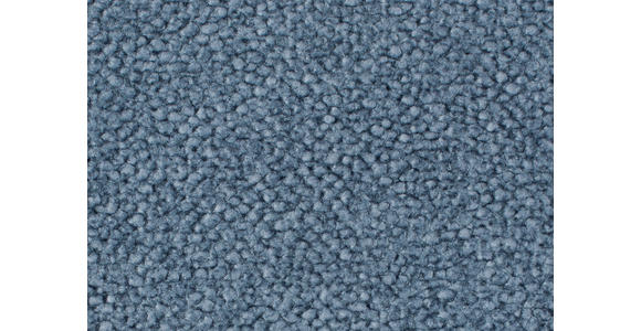 ECKSOFA in Velours Blau  - Blau/Schwarz, Design, Textil/Metall (295/187cm) - Novel