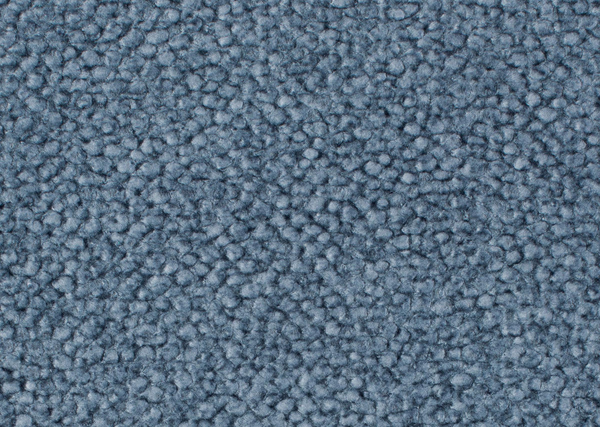 ECKSOFA in Velours Blau  264/299 cm  - Blau/Schwarz, Design, Textil/Metall (264/299cm) - Novel