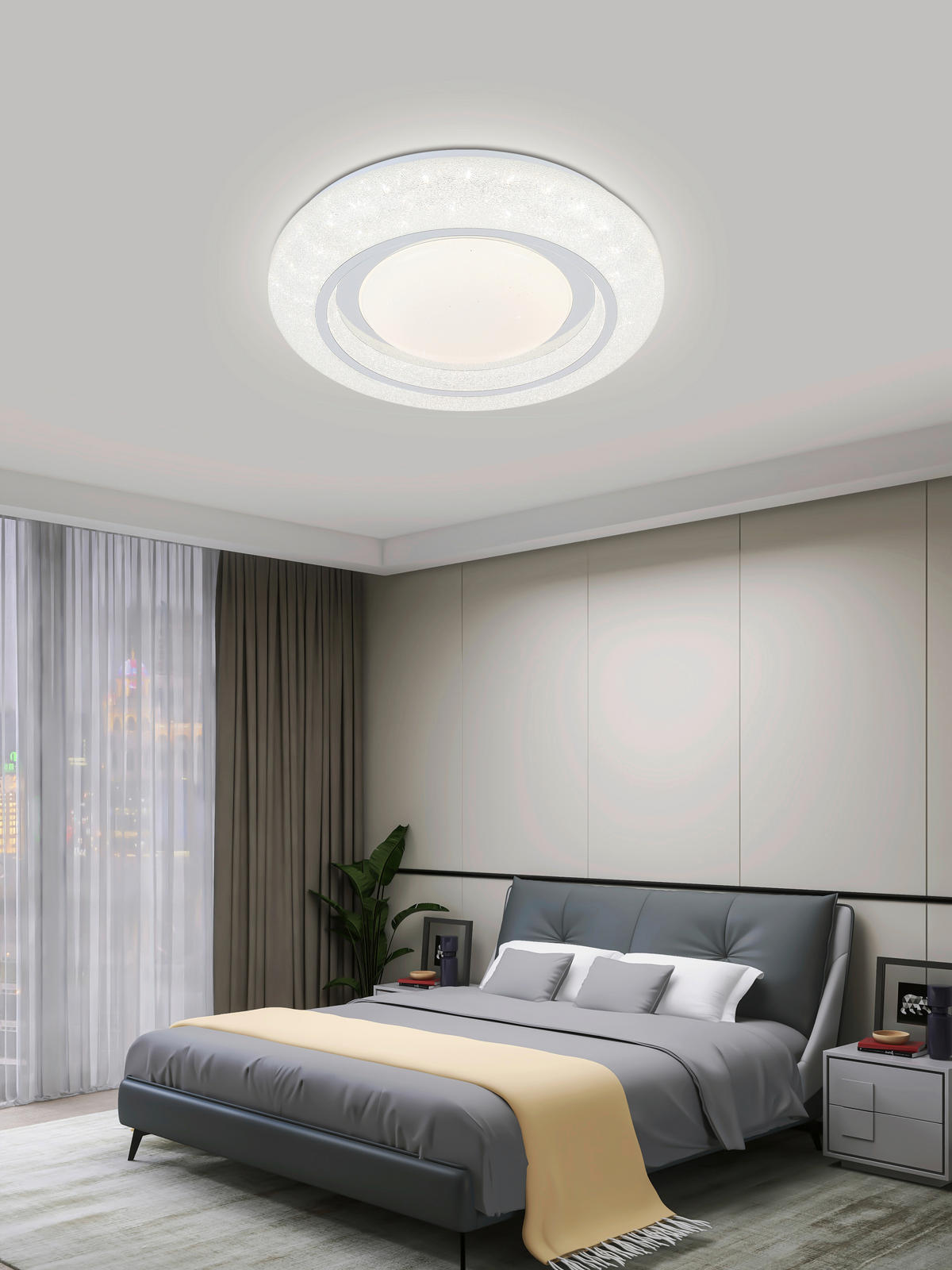 LED-DECKENLEUCHTE 38/7 cm    - Chromfarben/Weiß, Trend, Kunststoff/Metall (38/7cm) - Novel