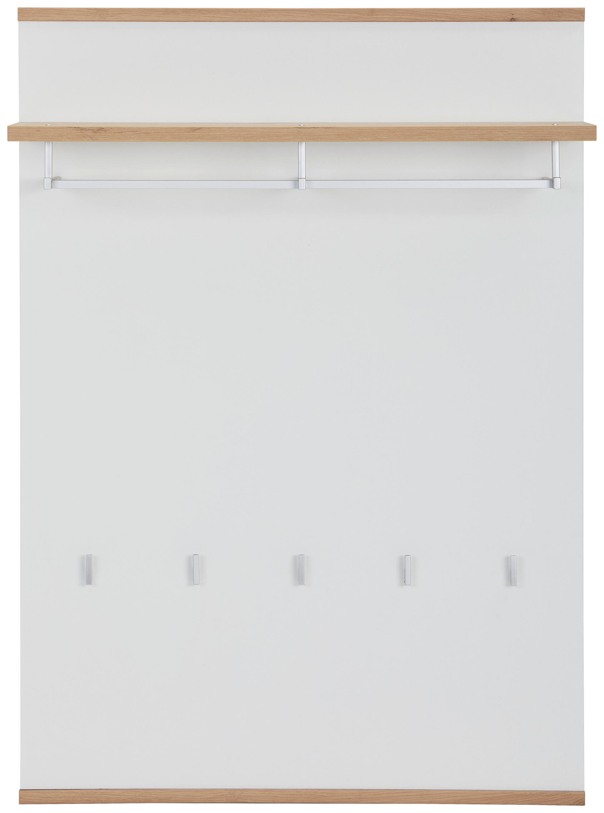 VEŠIAKOVÝ PANEL, biela, dub artisan, 85/119/28 cm - biela/dub artisan, Design, kompozitné drevo (85/119/28cm) - Xora