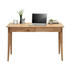 SCHREIBTISCH Wildeiche massiv Eichefarben - Eichefarben, KONVENTIONELL, Holz (120/76/65cm) - Linea Natura