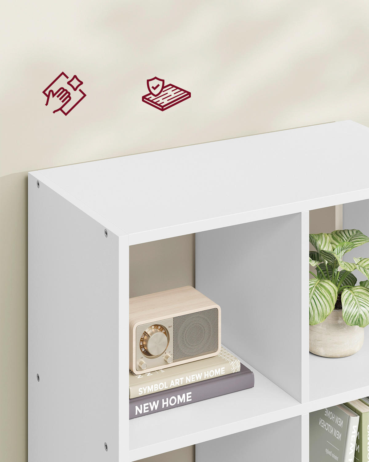RAUMTEILER - Weiß, Trend, Holzwerkstoff (65,5/161,5/30cm) - Boxxx