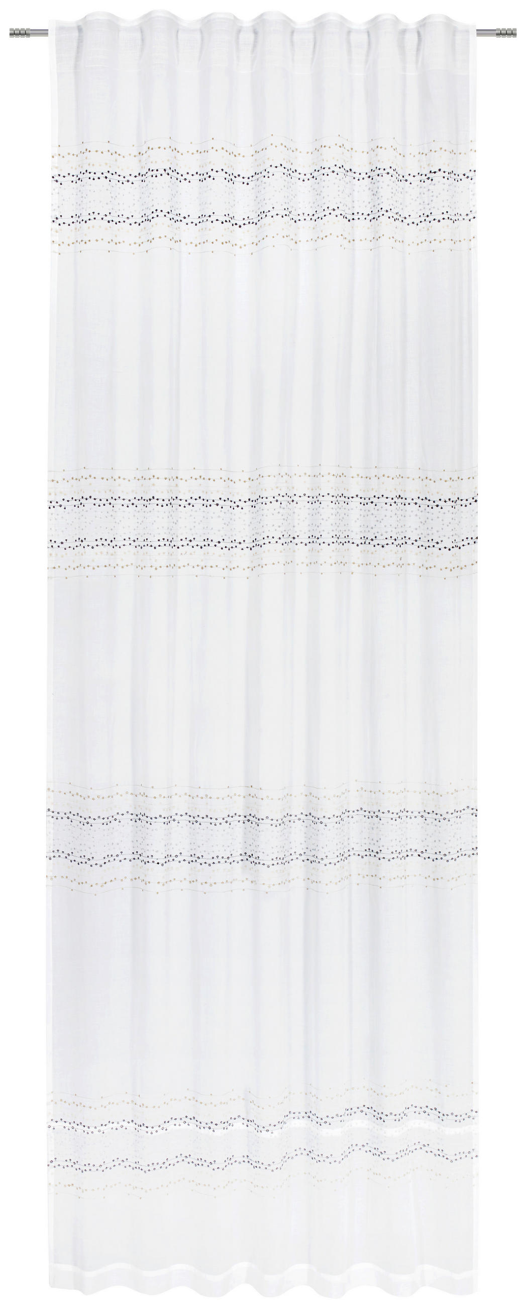 FERTIGVORHANG  blickdicht   140/250 cm  - Weiß, Design, Textil (140/250cm) - Esposa
