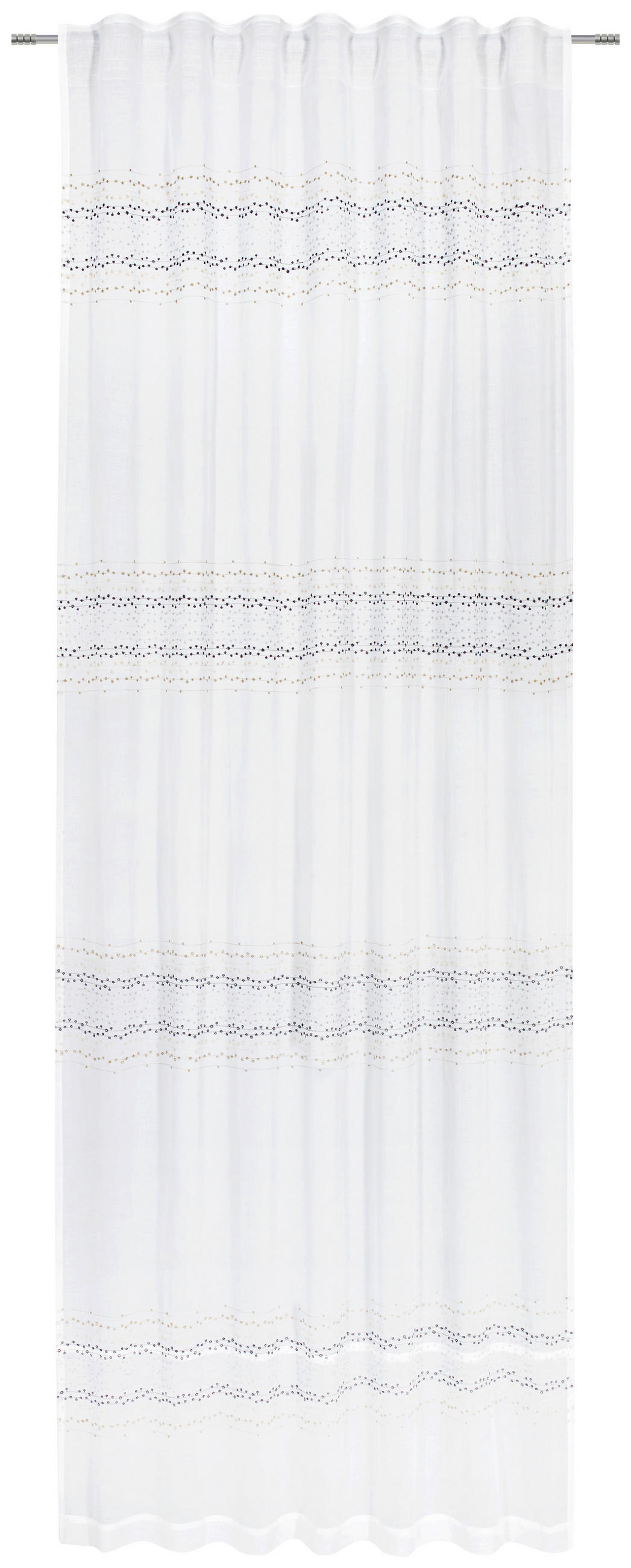 FERTIGVORHANG  blickdicht   140/250 cm  - Weiß, Design, Textil (140/250cm) - Esposa
