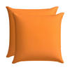 ZIERKISSENSET in Orange Uni 48/48 cm  - Orange, Basics, Textil (48/48cm)