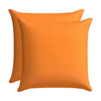ZIERKISSENSET in Orange Uni 48/48 cm  - Orange, Basics, Textil (48/48cm)