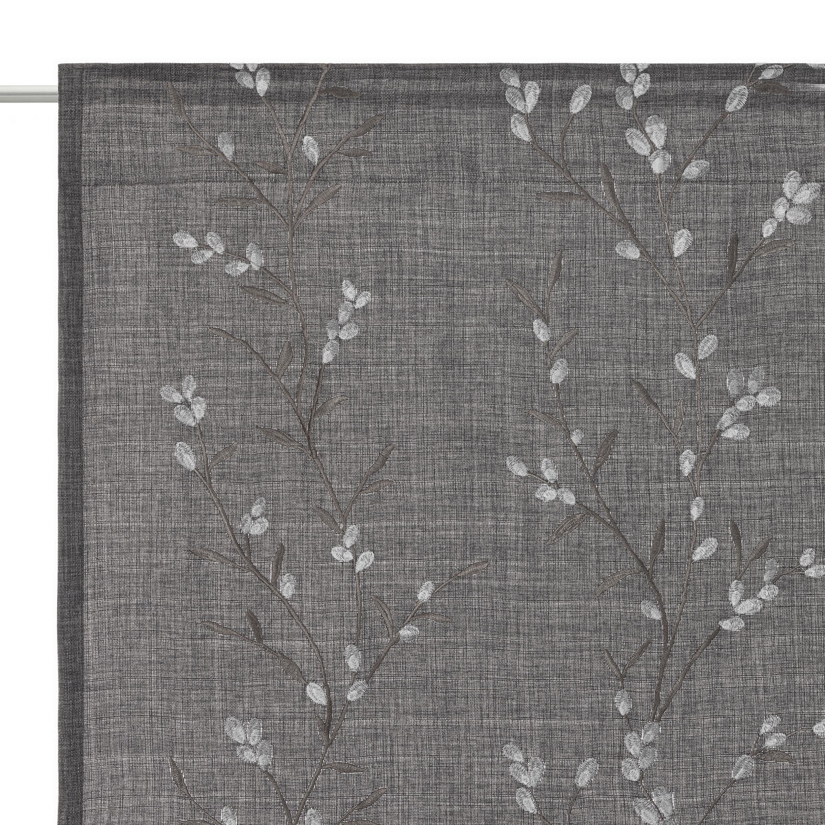 FERTIGVORHANG blickdicht  - Dunkelgrau/Grauweiß, KONVENTIONELL, Textil (140/245cm) - Esposa