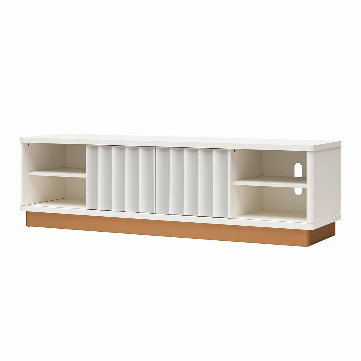 LOWBOARD Rene   in 151/44/40 cm  - Goldfarben/Weiß, Design, Holzwerkstoff (151/44/40cm) - MID.YOU
