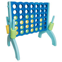 OUTDOORSPIEL XXL 4 in einer Reihe Blau, Türkis  - Türkis/Blau, Basics, Kunststoff (73/49/72.5cm) - alldoro