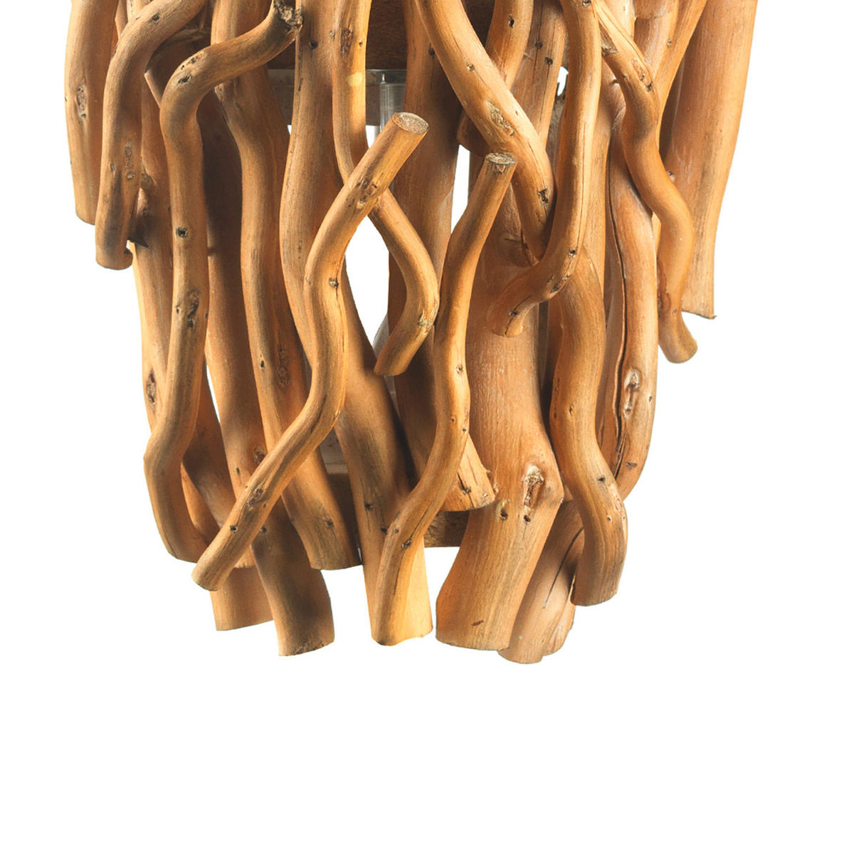 WANDLEUCHTE 24/15/46 cm   - Akaziefarben, Natur, Holz/Metall (24/15/46cm)