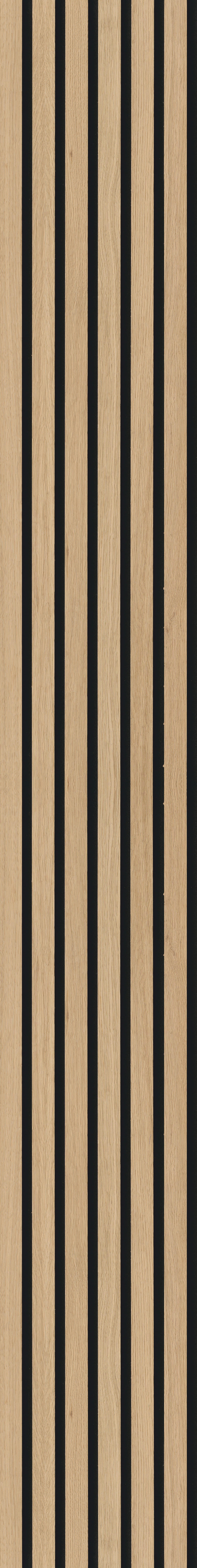 AKUSTIKPANEEL Echtholz 250/30 Echtholz Eiche hellbraun acous Comfort  - Hellbraun, KONVENTIONELL, Holz/Kunststoff (250/30/1.1cm) - Novel