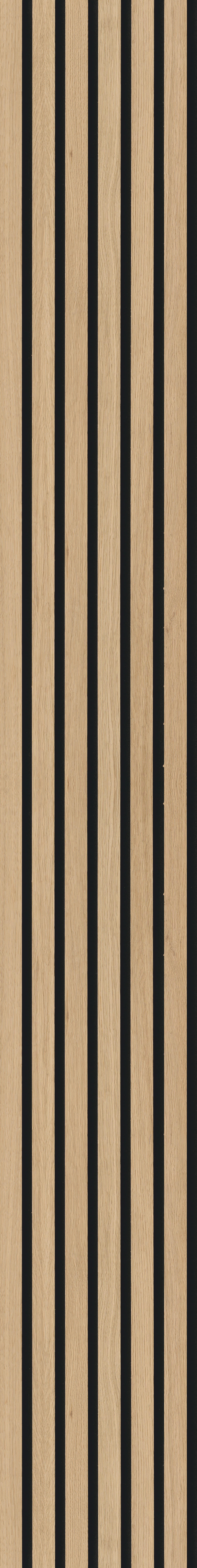 AKUSTIKPANEEL Echtholz 250/30 Echtholz Eiche hellbraun acous Comfort  - Hellbraun, KONVENTIONELL, Holz/Kunststoff (250/30/1.1cm) - Novel