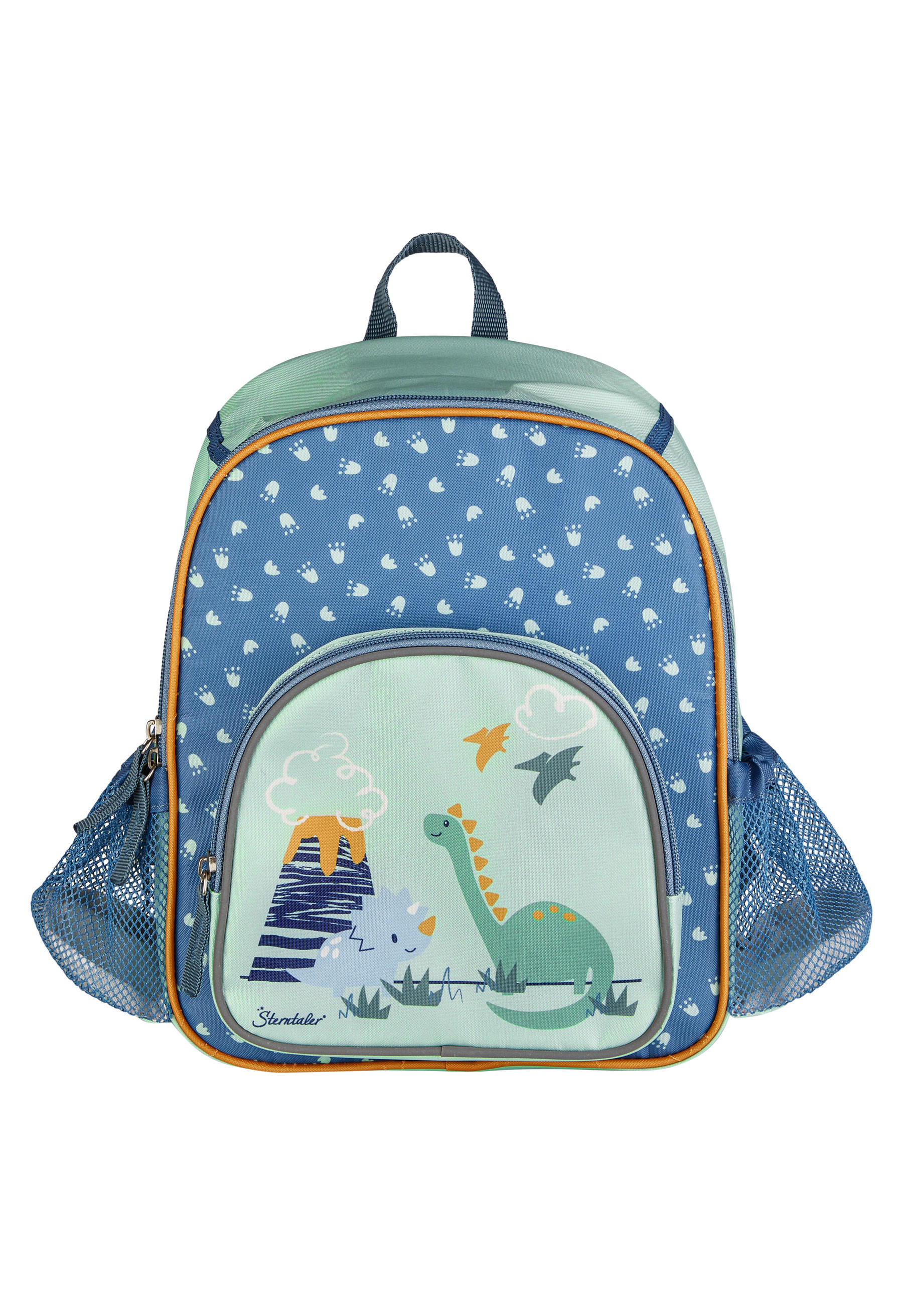 KINDERRUCKSACK Rexi  - Blau/Hellgrün, Basics, Textil (30/24/10cm) - Sterntaler