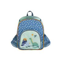 KINDERRUCKSACK Rexi  - Blau/Hellgrün, Basics, Textil (30/24/10cm) - Sterntaler