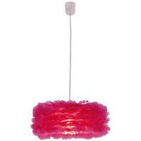 HÄNGELEUCHTE VOLANT 40/101 cm   - Pink/Rot, Trend, Kunststoff (40/101cm) - Näve