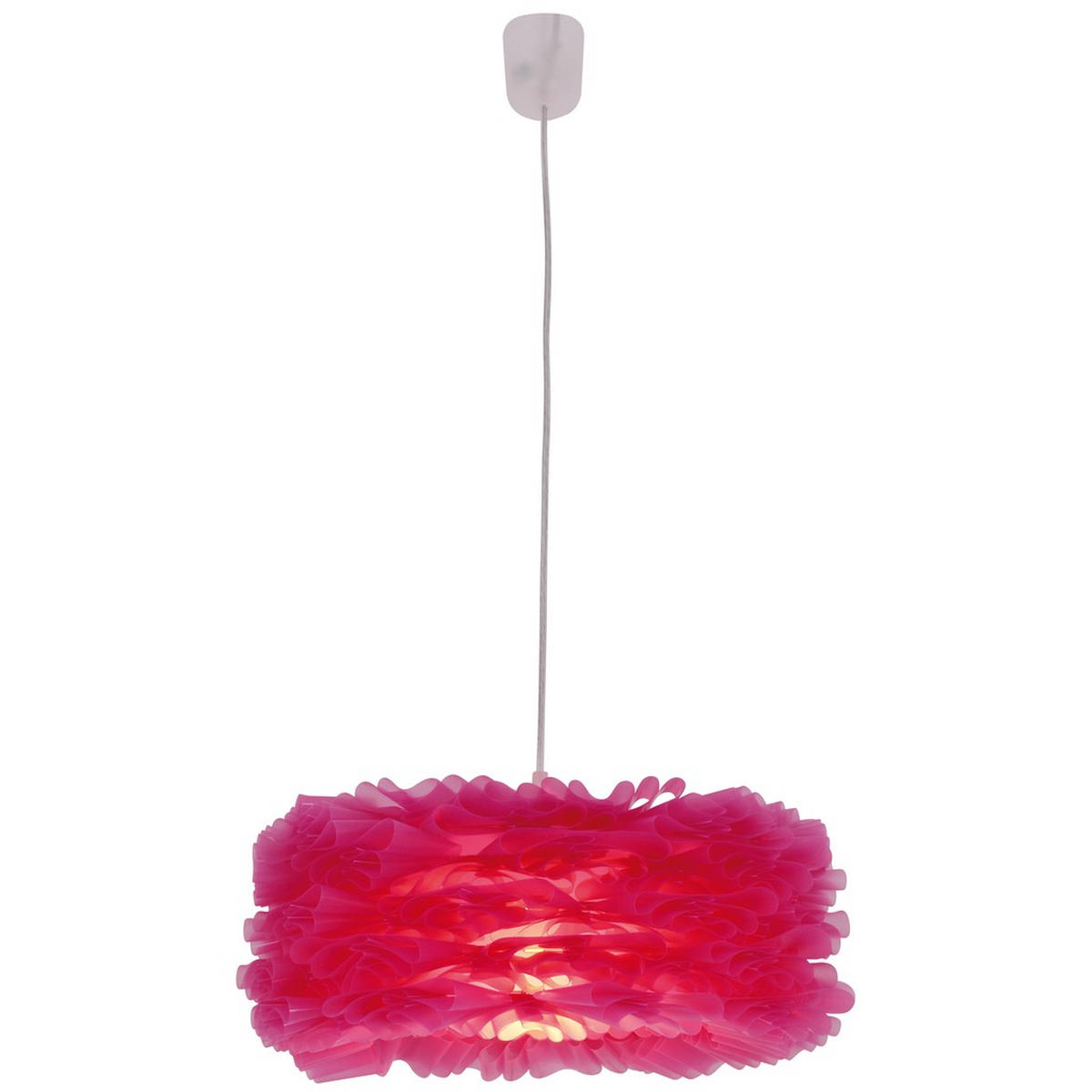 HÄNGELEUCHTE VOLANT 40/101 cm   - Pink/Rot, Trend, Kunststoff (40/101cm) - Näve