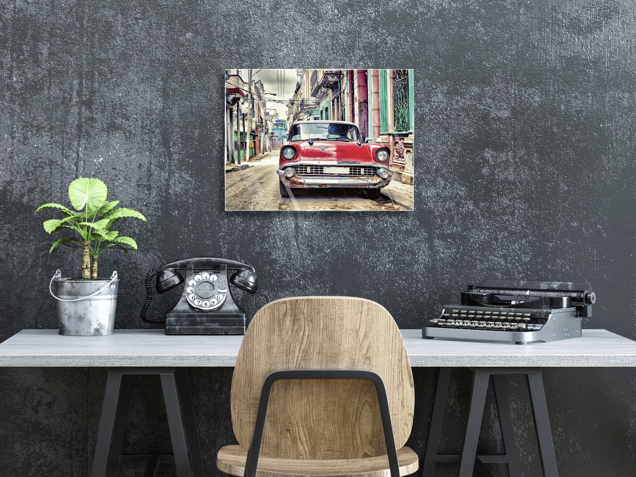 GLASBILD Fahrzeuge 30/40 cm  - Multicolor, Basics, Glas (30/40cm) - Euroart