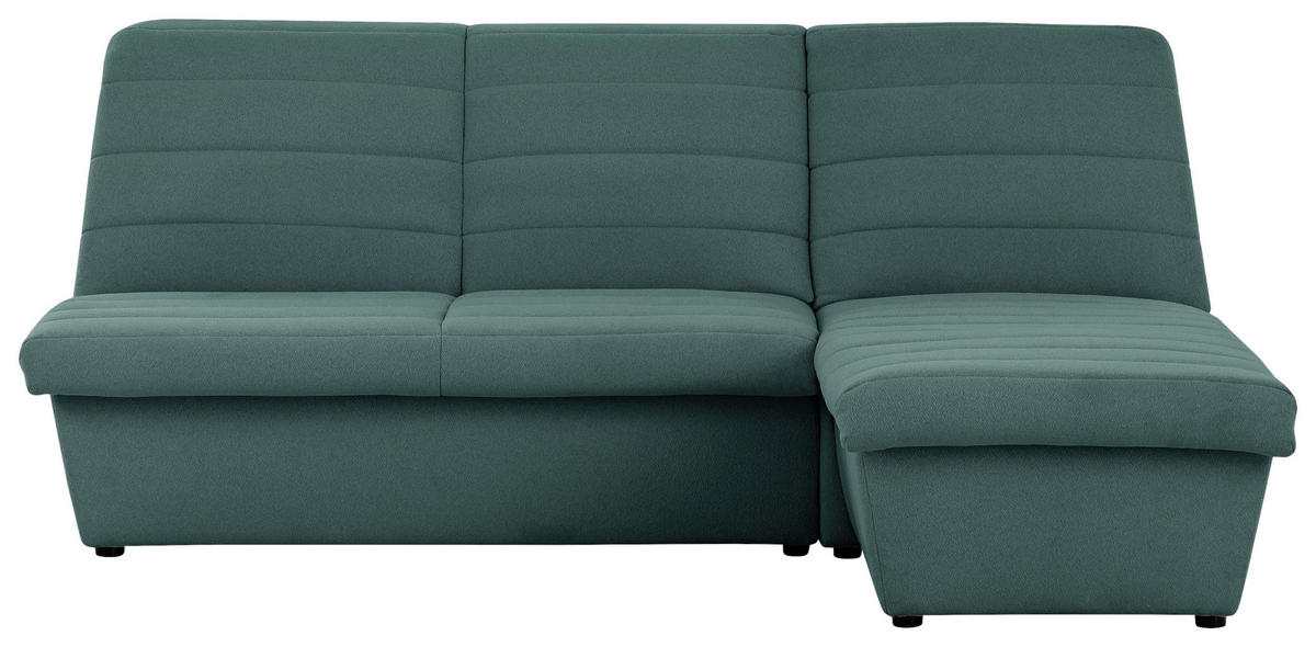 ECKSOFA Looks VIII Grün Webstoff  - Schwarz/Grün, Design, Kunststoff/Textil (214/168cm) - LOOKS by W.Joop