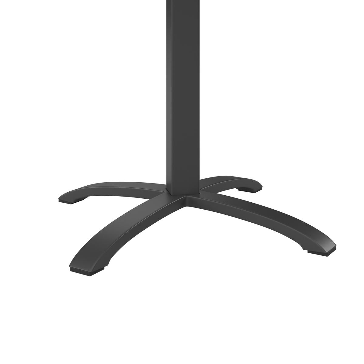 GARTENTISCH Metall, Kunststoff Schwarz quadratisch  - Schwarz, Modern, Kunststoff/Metall (70/72/70cm) - Ambia Garden