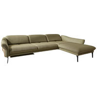 ECKSOFA in Webstoff Olivgrün  - Anthrazit/Olivgrün, Design, Holz/Textil (314/179cm) - Himolla