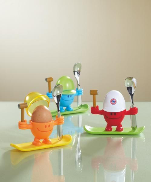 KALÍŠOK NA VAJÍČKO - modrá/zelená, Design, kov/plast (11cm) - WMF