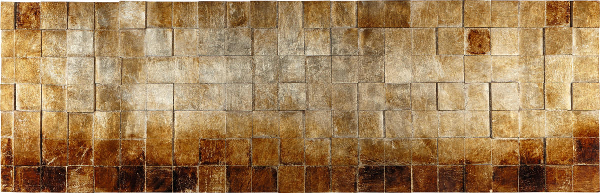 OBJEKTBILD Strukturen 180/56 cm  - Silberfarben/Goldfarben, Design, Holz (180/56cm) - Monee