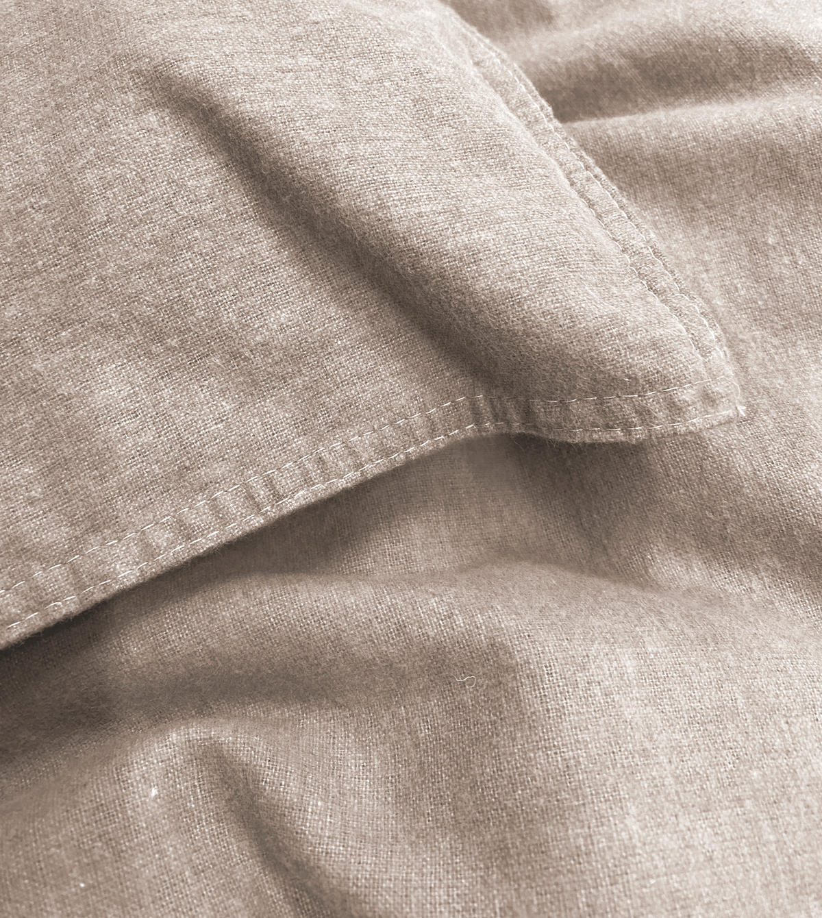 BETTWÄSCHE Flanell 155/220 cm  - Naturfarben, Basics, Textil (155/220cm)