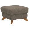 HOCKER in Textil Greige  - Greige/Eichefarben, Modern, Holz/Textil (65/47/65cm) - Valnatura