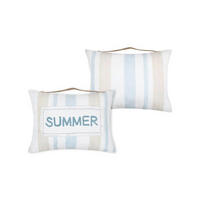 OKRASNA BLAZINA  Amiral 30/40/10 cm            - bela/temno modra, Basics, tekstil (30/40/10cm)