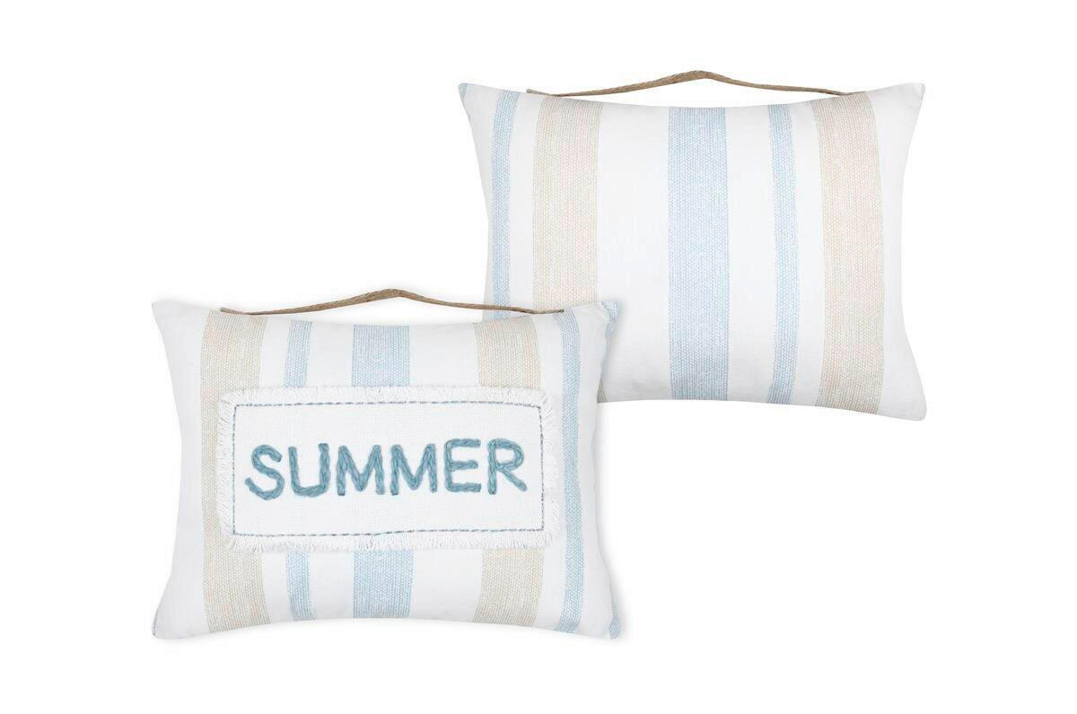 OKRASNA BLAZINA  Amiral 30/40/10 cm            - bela/temno modra, Basics, tekstil (30/40/10cm)