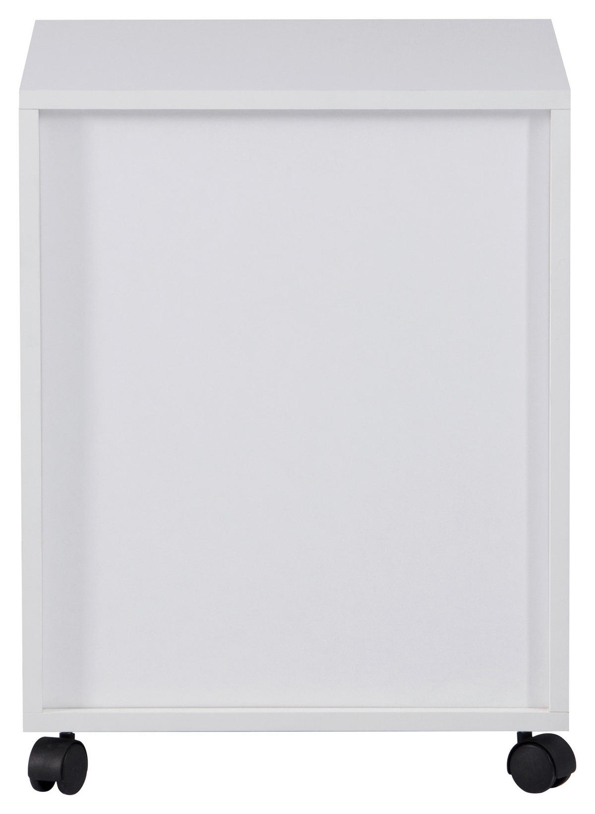ROLLCONTAINER 43/56/42 cm  - Schwarz/Weiß, MODERN, Holzwerkstoff/Kunststoff (43/56/42cm) - Livetastic