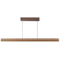 LED-HÄNGELEUCHTE ARVISO 127,2/180/6 cm  - Eiche Bianco/Braun, Natur, Holz/Kunststoff (127,2/180/6cm)