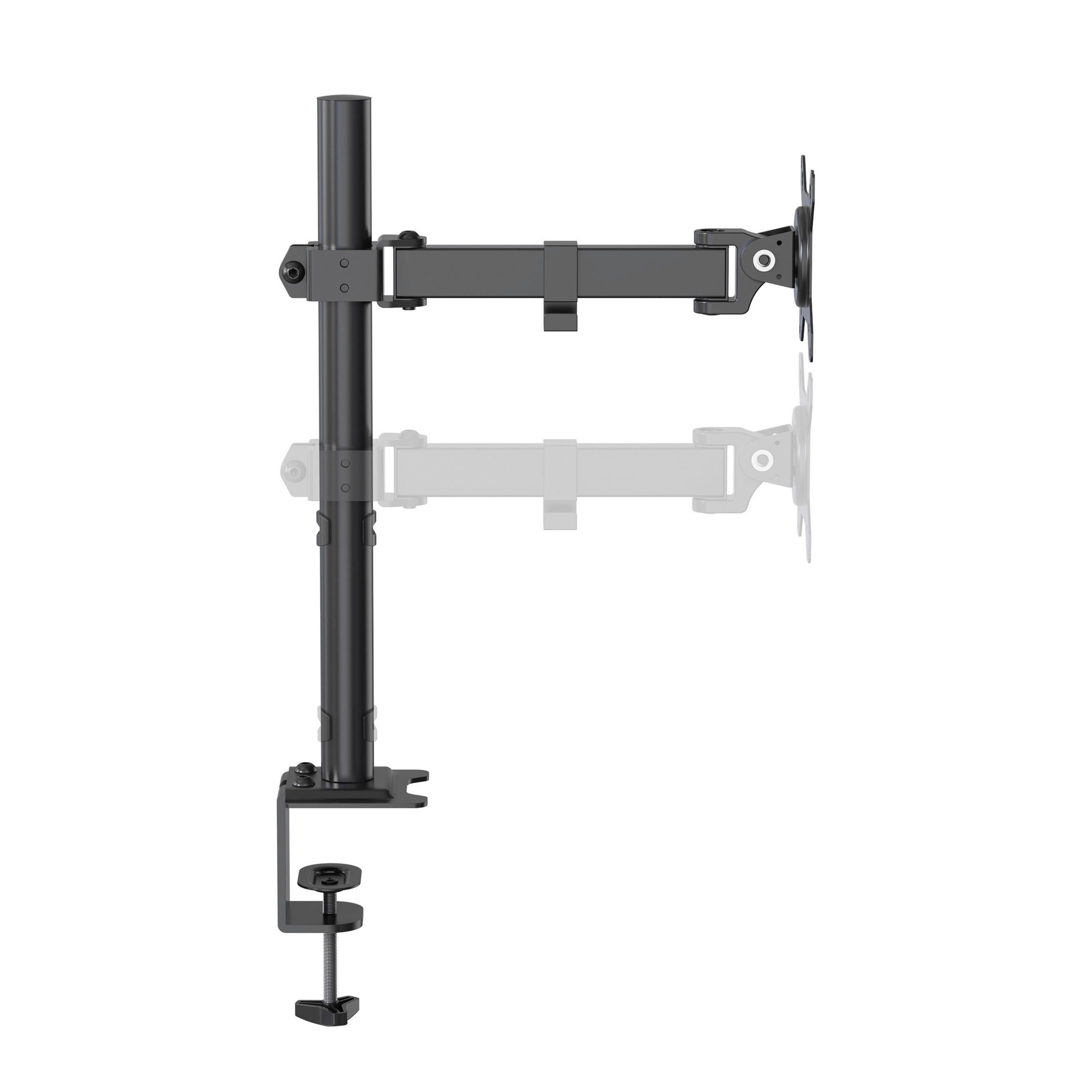 MONITOR-HALTERUNG  in Schwarz  - Schwarz, Basics, Kunststoff/Metall (4,5/40/32cm) - MID.YOU
