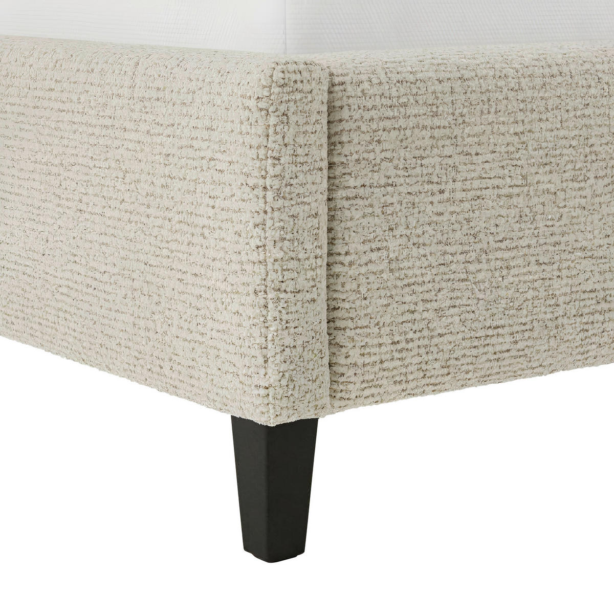POLSTERBETT gepolstertes Kopfteil, Lattenrost, Bettkasten Naturfarben 180/200 cm  - Schwarz/Naturfarben, MODERN, Holz/Textil (180/200cm) - Livetastic