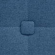 BOXSPRINGBETT 200/200 cm  in Blau  - Blau/Alufarben, KONVENTIONELL, Textil/Metall (200/200cm) - Dieter Knoll