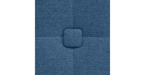 BOXSPRINGBETT 200/200 cm  in Blau  - Blau/Alufarben, KONVENTIONELL, Textil/Metall (200/200cm) - Dieter Knoll