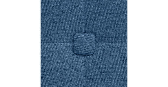 BOXSPRINGBETT 200/200 cm in Blau - Blau/Alufarben, KONVENTIONELL, Textil/Metall (200/200cm) - Dieter Knoll