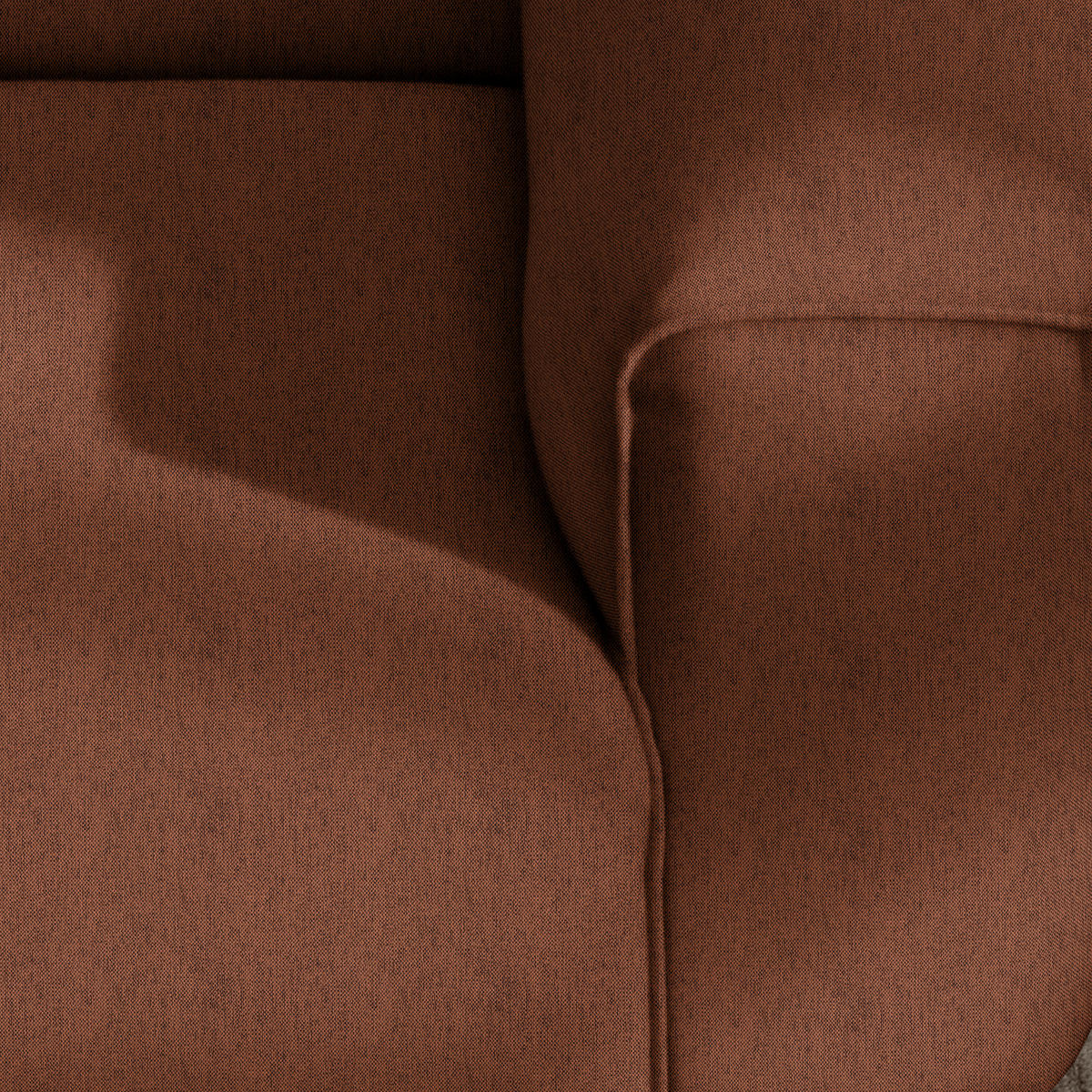 ECKSOFA in Webstoff Rostfarben  171/265 cm  - Rostfarben/Schwarz, Design, Kunststoff/Textil (171/265cm) - home24