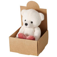 KUSCHELTIER 7/10/10,7 cm  - Creme/Rosa, Basics, Textil (7/10/10,7cm)