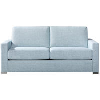 SCHLAFSOFA in Textil Blau  - Chromfarben/Blau, Design, Textil/Metall (188/86/97cm) - Novel