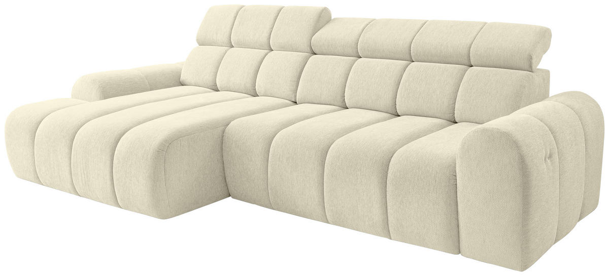 UGAONA GARNITURA krem  - crna/krem, Dizajnerski, tekstil/plastika (152/290cm) - Stylife