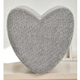 HOCKER Vliesstoff, Bouclé Grau  - Grau, Trend, Textil (41/44/41cm) - Xora