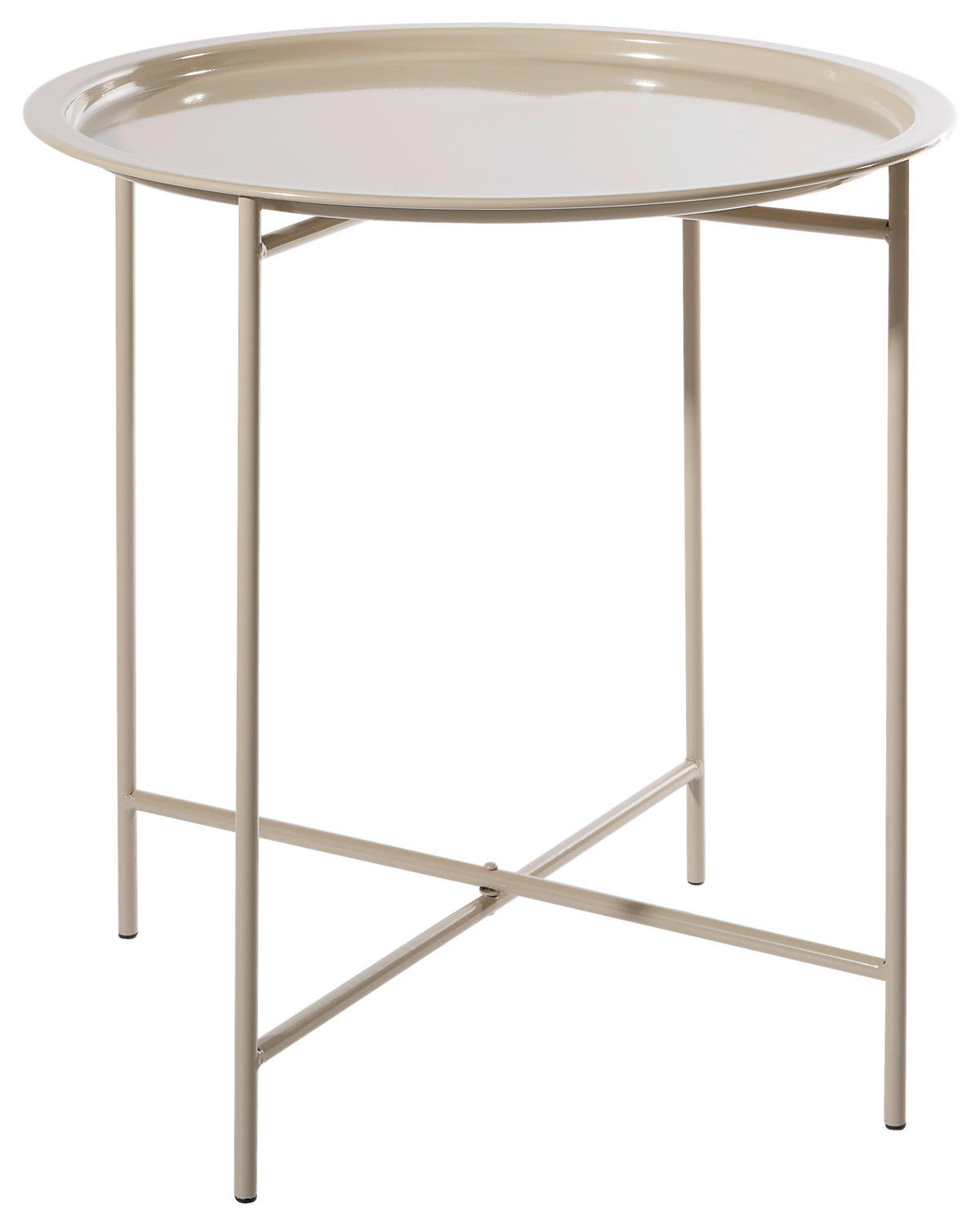 STOLEK S PODNOSEM,  - béžová, Lifestyle, kov (46/47cm)