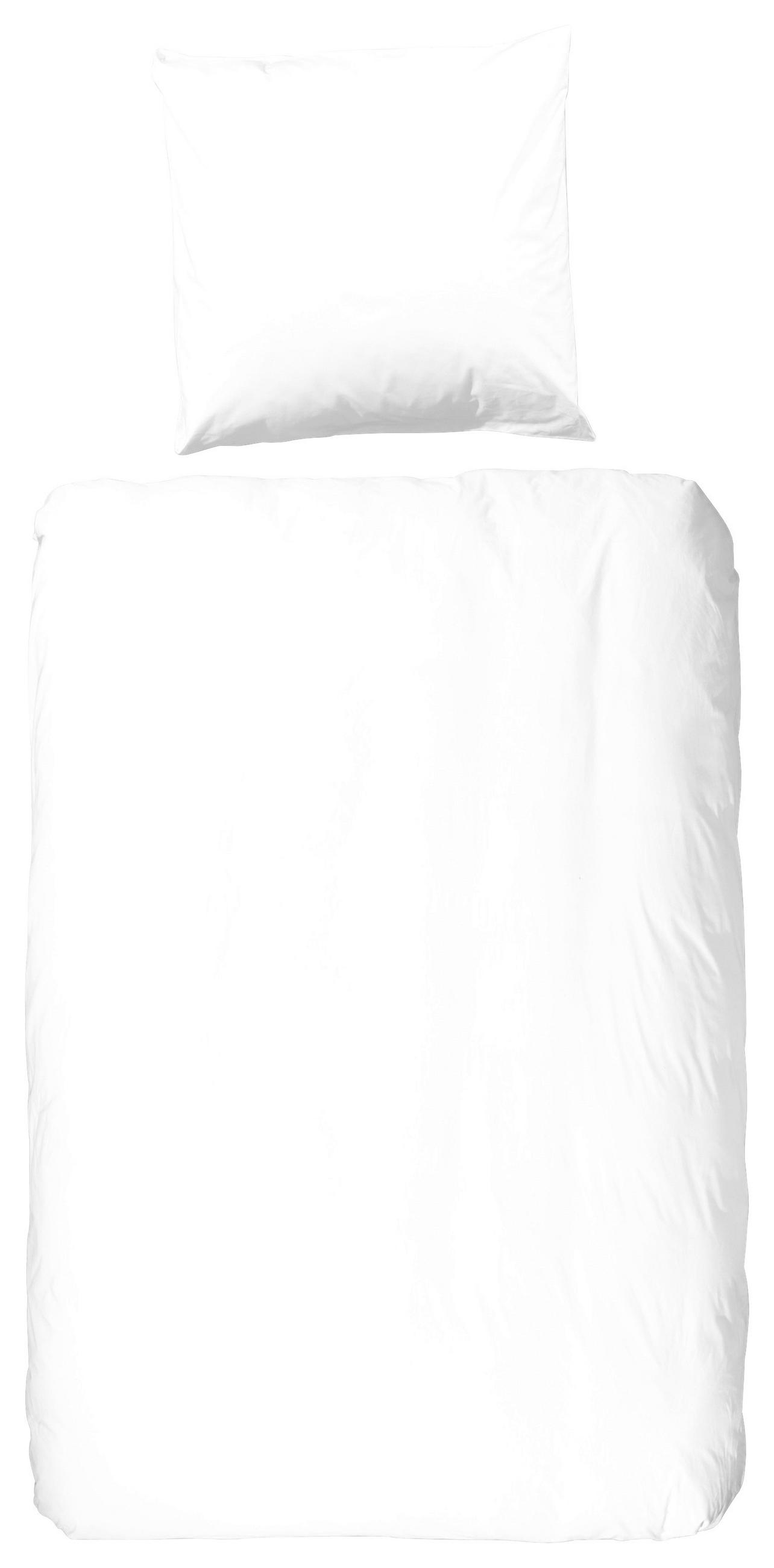 BETTWÄSCHE Uni White Renforcé 135/200 cm  - Weiß, Basics, Textil (135/200cm)