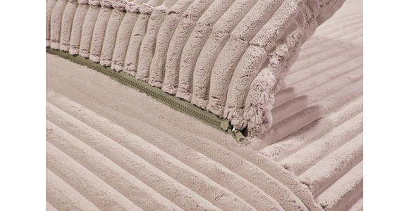 SCHLAFSOFA Cord Rosa  inkl. Rückenkissen, Armlehnenkissen, Bettkasten, Schlaffunktion, Rücken echt, Liegefläche im Originalstoff  - Schwarz/Rosa, KONVENTIONELL, Kunststoff/Textil (211/96/105cm) - Carryhome