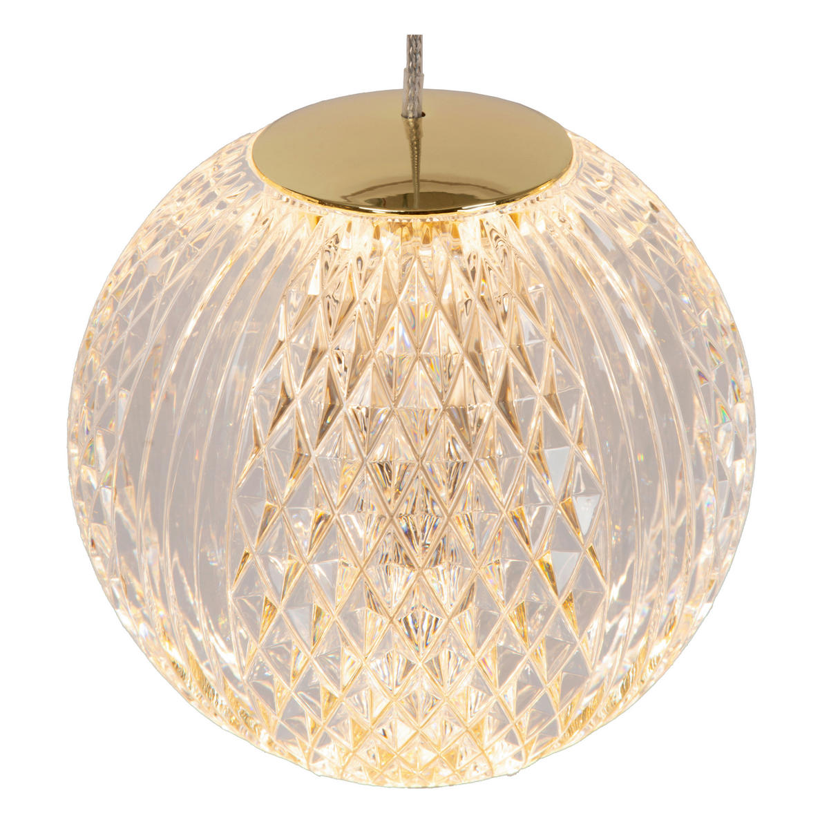 LED-HÄNGELEUCHTE 14/14/150 cm    - Transparent, Design, Kunststoff (14/14/150cm) - Lucide