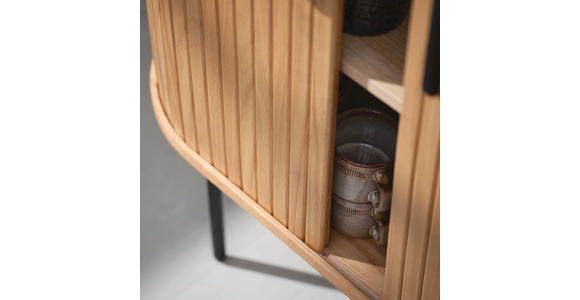 HIGHBOARD Eichefarben  100/118/40 cm  - Eichefarben/Schwarz, Trend, Holz/Holzwerkstoff (100/118/40cm) - Xora